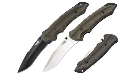 купите Нож складной SOG Kiku Folder Large Satin и Black TiNi / KU1011 - KU1012 в Новосибирске