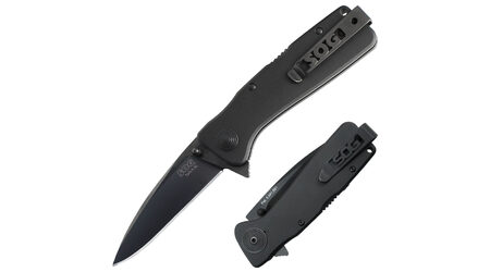 купите Полуавтоматический складной нож SOG Twitch XL Black TiNi / TWI21 в Новосибирске