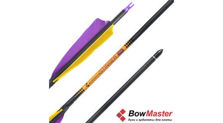 купите Стрела для лука Bowmaster Stinger натуральное оперение 5'' Shield (Боумастер Стингер) в Новосибирске