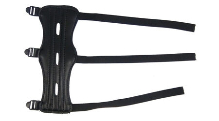 купите Крага для защиты предплечья Junxing JX107A (черная, кордура, 3 липучки) в Новосибирске