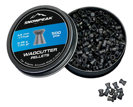 Купите cвинцовые пульки для пневматики SnowPeak WadCutter калибр 4.5 мм в Новосибирске в нашем магазине