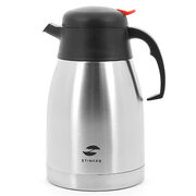 Термо-кофейник серебристый c чёрными вставками 1,5 л Stinger HY-CP301-1