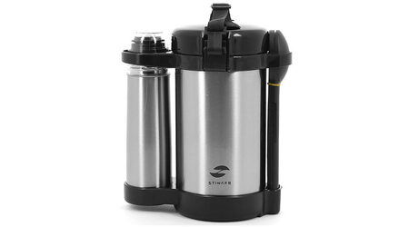 купите Термос суповой 1,5 л на 3 контейнера и мини-термос на 250 мл Stinger HY-LB408-1 в Новосибирске