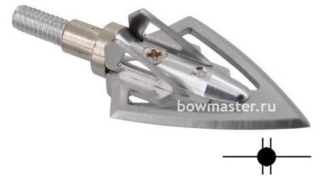 купите Наконечники охотничьи TP235 фиксированные, 100 гран, 6 лезвий (3 шт.) в Новосибирске