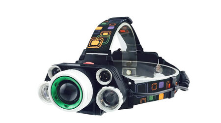 купите Светодиодный налобный фонарь UltraFire HL-8220-5 (Cree XML T6 + 4 XPE) 2300 люмен в Новосибирске