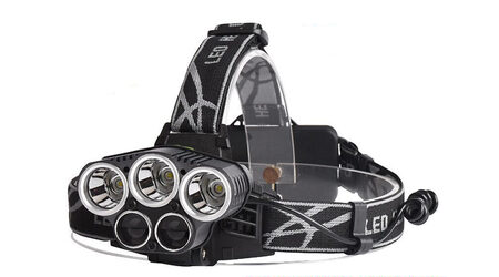 купите Светодиодный налобный фонарь Boruit P-K65L (Cree XML T6 + 2 Q5) 2200 люмен в Новосибирске