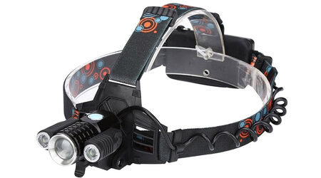 купите Светодиодный налобный фонарь UltraFire W-603 (Cree XML T6 + 2 Q5) 3500 люмен в Новосибирске