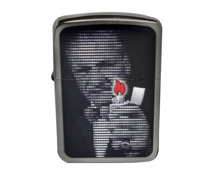 Купите зажигалку Zippo 28452 Replica 1941 Mr. Blaisdell Zippo Founder Black Ice (тонированный цирконием шлифованный хром, фото основателя Зиппо) в интернет-магазине