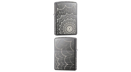 купите Зажигалка Zippo 28527 Spider Web Black Ice (тонированный цирконием зеркальный хром, рисунок паучьей сети) в Новосибирске