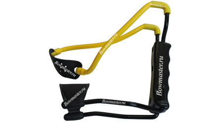 купите Рогатка для детей Man-Kung MK-T1 (черная рукоять, желтая тетива, кистевой упор) в Новосибирске